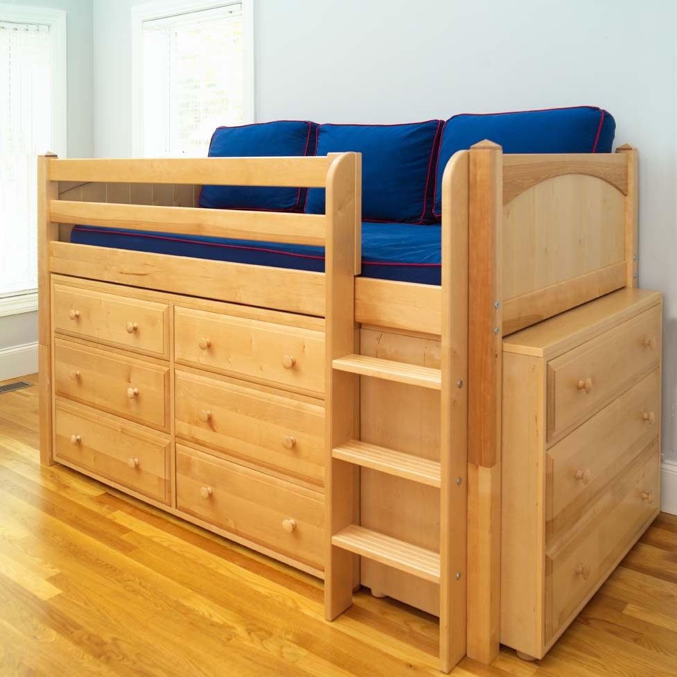 kids bed with drawers underneath